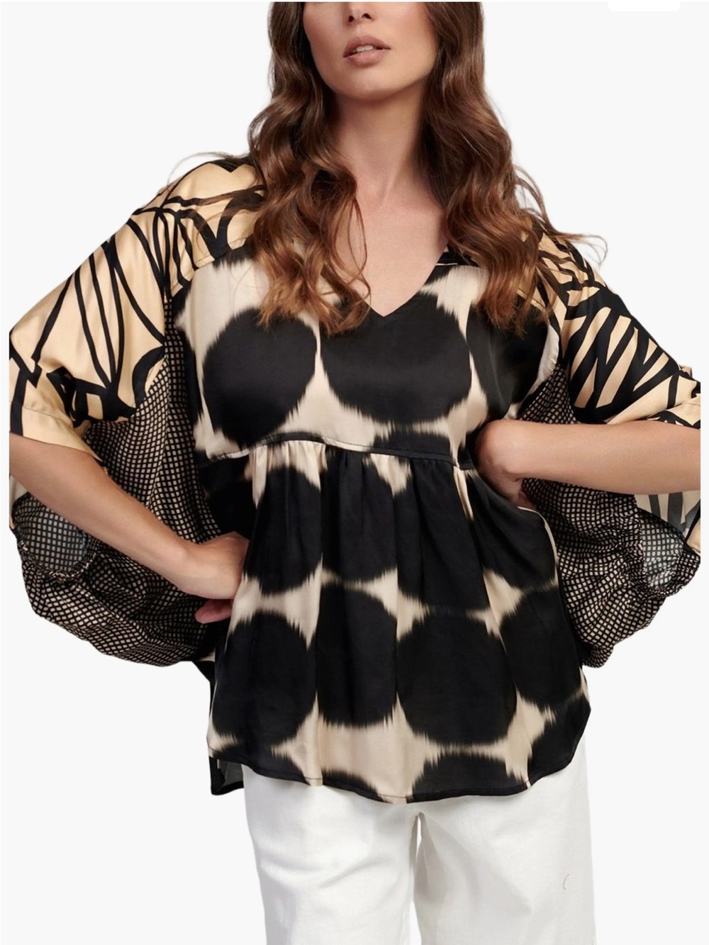 Alembika Skye Butterfly Blouse, Serene Size Large